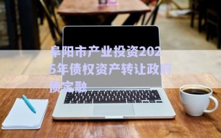 阜陽(yáng)市產(chǎn)業(yè)投資2025年債權(quán)資產(chǎn)轉(zhuǎn)讓政府債定融 阜陽(yáng)市產(chǎn)業(yè)投資2025年債權(quán)資產(chǎn)轉(zhuǎn)讓政府債定融